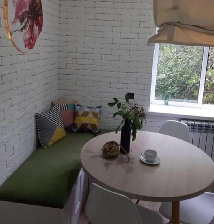 Una bonita idea para la transformación de una pequeña cocina