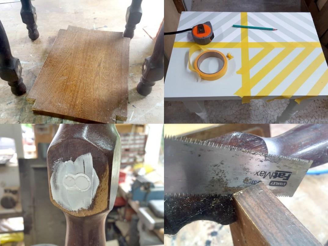 ¡Primera restauración exitosa: transformé una vieja mesita de noche en un mueble elegante y original