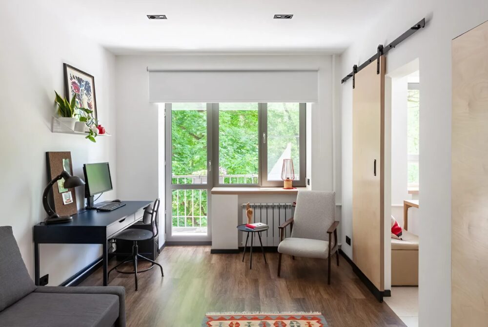 Esta pareja transformó un apartamento de una sola habitación en una casa moderna y funcional gracias a una reforma creativa