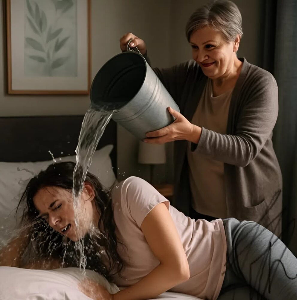 Mi suegra me tiró un cubo de agua para despertarme, pero no esperaba un giro así en la situación