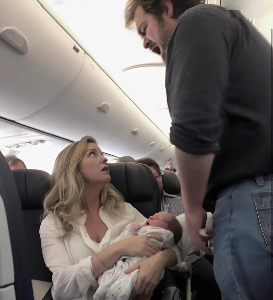 Un hombre me sugirió que me encerrara en el baño del avión con mi bebé para que no se escucharan sus llantos, y luego ocurrió algo inesperado