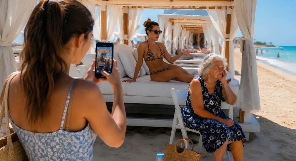 Una mujer arrogante echó a mi abuela de su lugar privado, afirmando que las personas mayores no merecían la mejor vista: después de lo que hice, se arrepintió profundamente de sus palabras