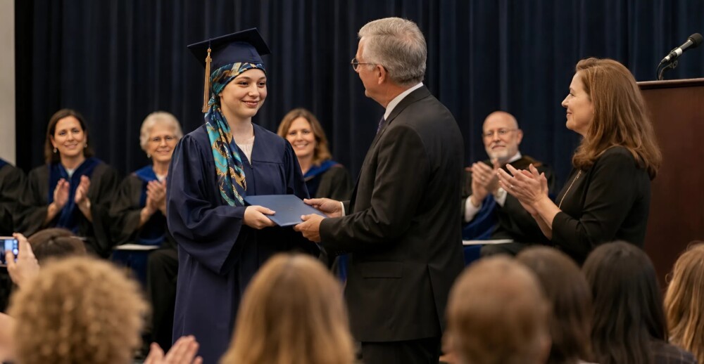 La presidenta de la asociación de padres dijo a mi hija que no asistiera a su ceremonia de graduación para no "arruinar" las fotos de la escuela: le di una lección que jamás olvidará